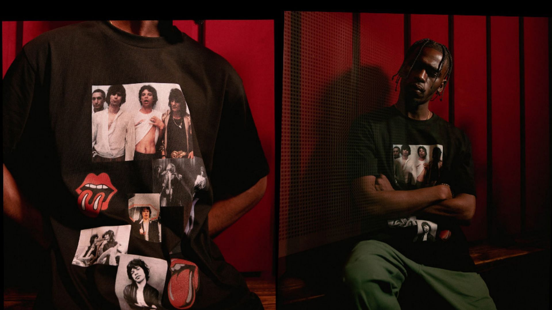 Upcoming collaborative collection via Footpatrol x The Rolling Stones, celebrating the anniversaries (Image via Footpatrol)